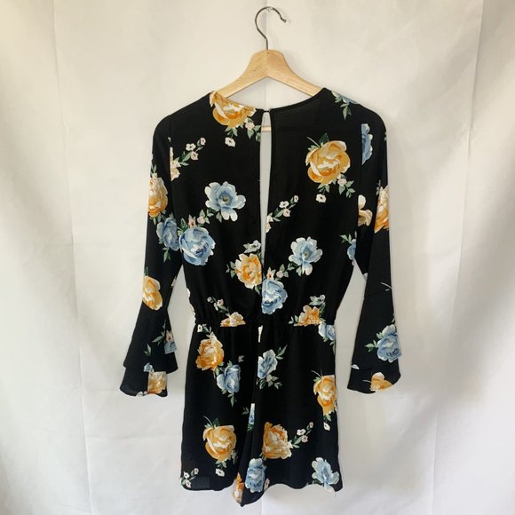 H&M Long Sleeve Foral Romper Size 6 - Picture 5 of 5